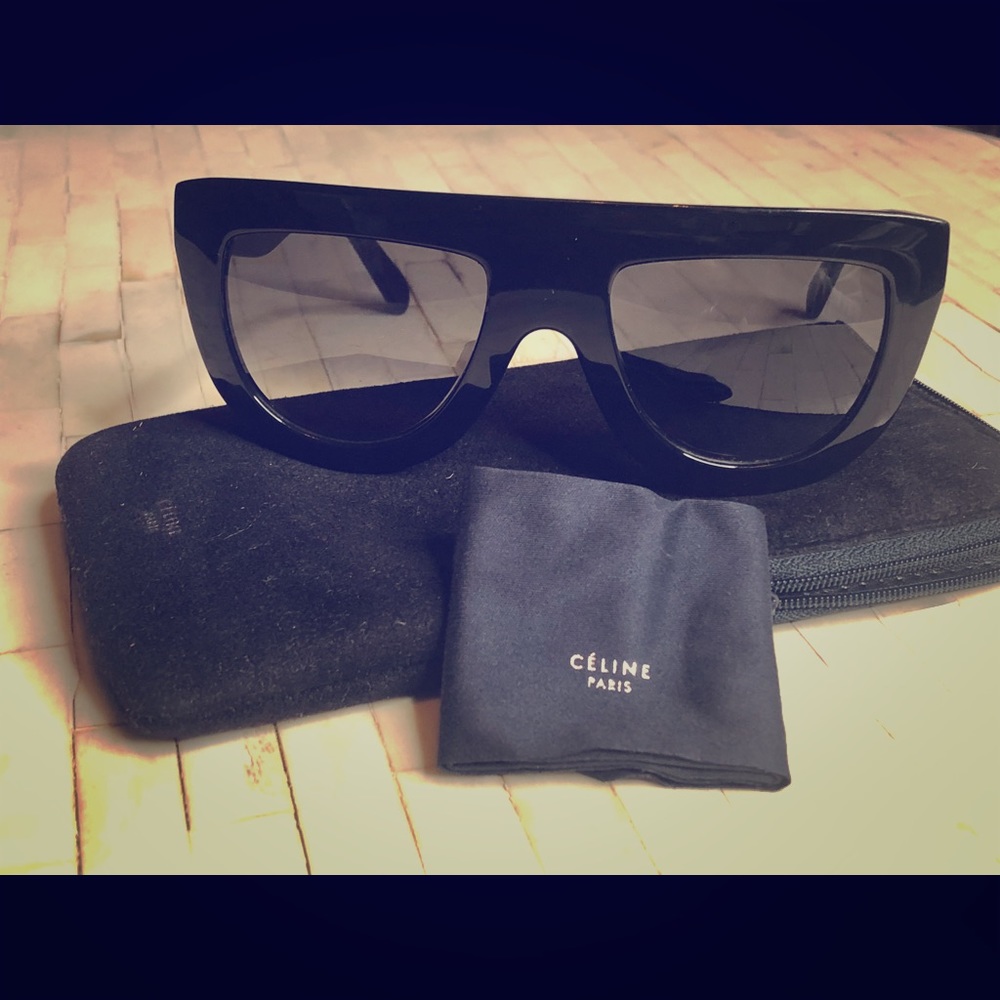 Celine Shadow Flat-top Sunglasses